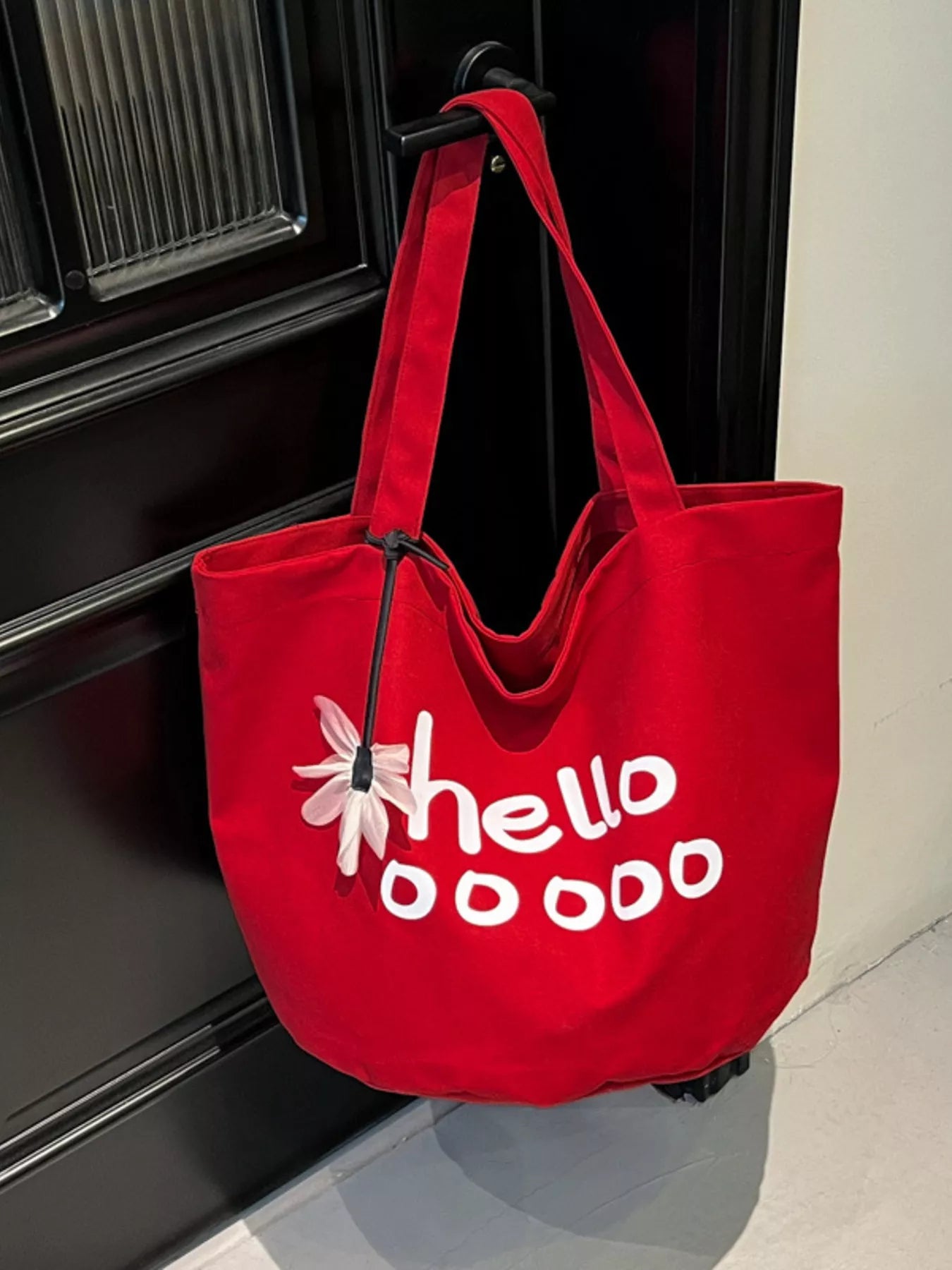 Letter Canvas Tote Bag selected from Bag Muse for Carry the Moment: Bags That Finish the Story