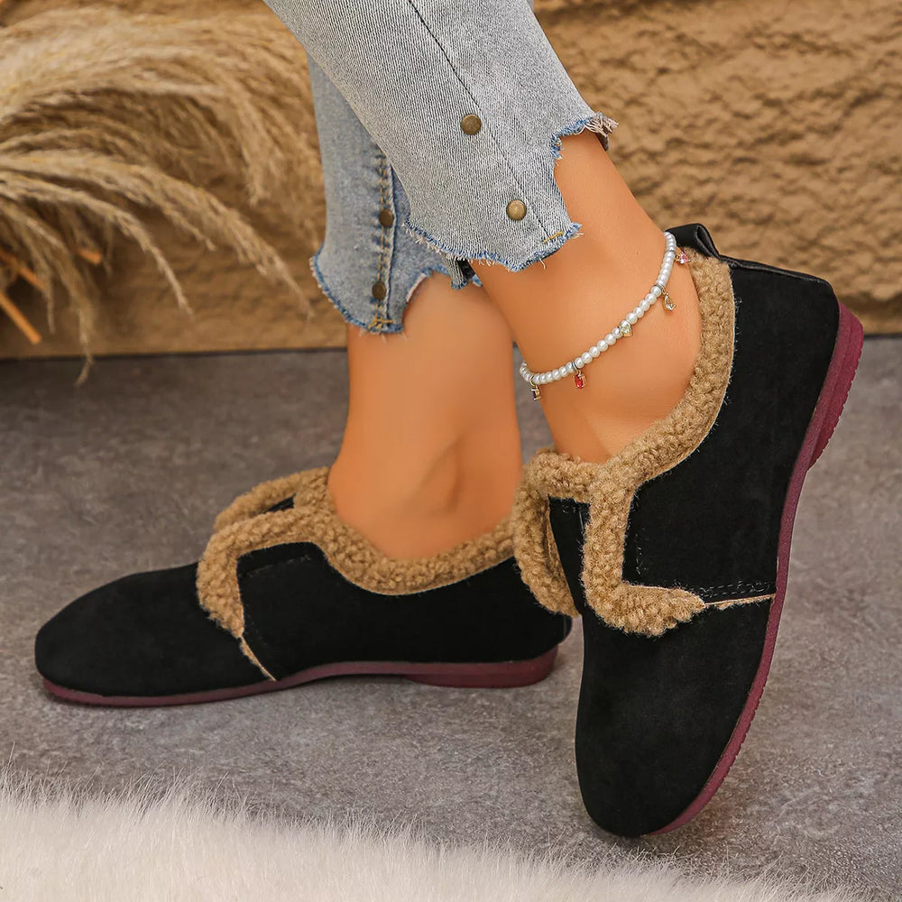 Faux Fur Lined Slip-Ons