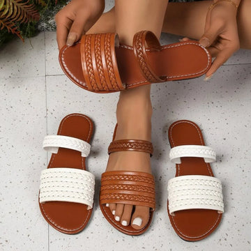 Open Toe Flats Sandals