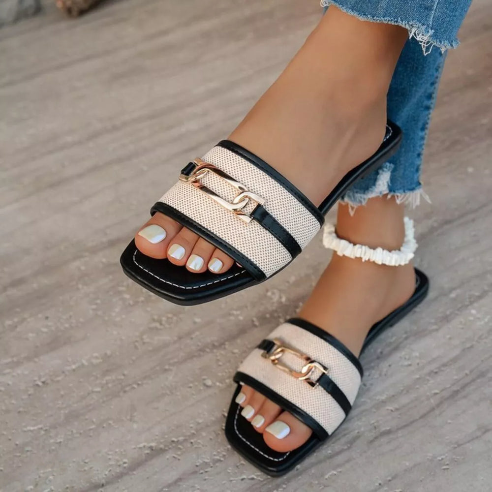 Open Toe Flat Sandals
