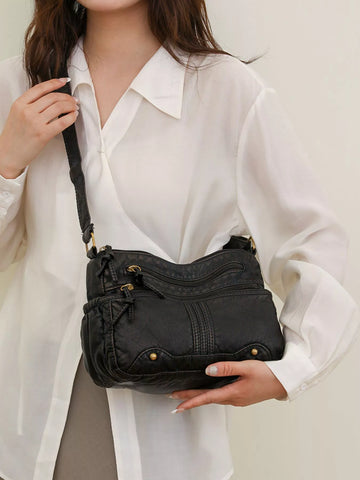 Multi-Pocket Crossbody Bag