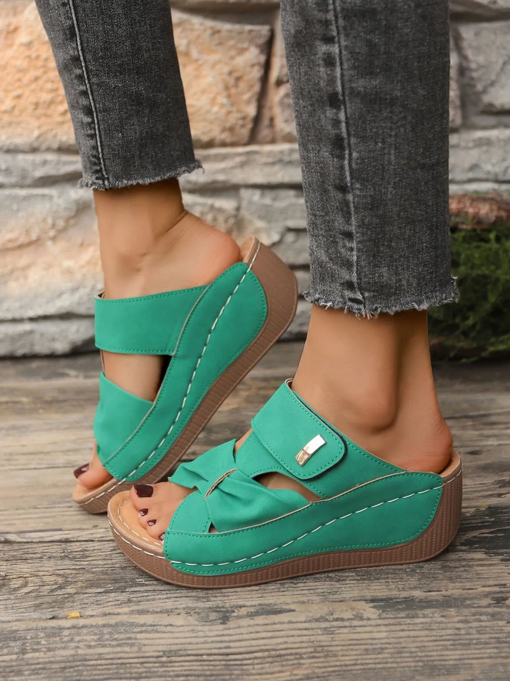 Open Toe Wedge Sandals