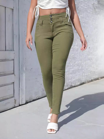 High-Waisted Skinny Jeans