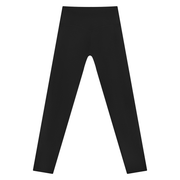 Serein Queen women's high-rise ankle yoga leggings in black and white, back view