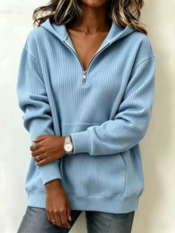 Kangaroo Pocket Half-Zip Hoodie