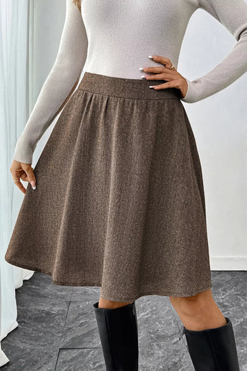 A-Line Textured Skirt
