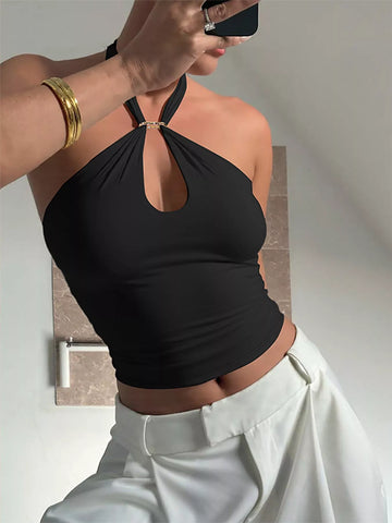 Halter Cami with Keyhole Detail