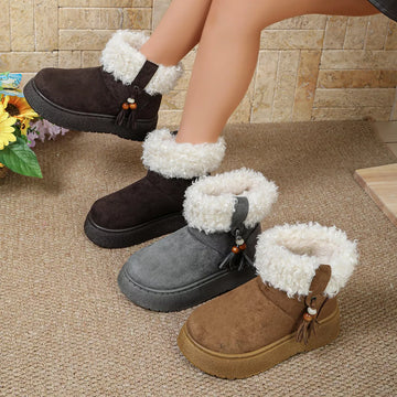 Round Toe Platform Boots
